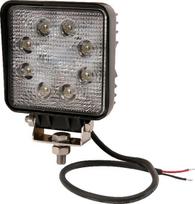 Darbo šviesa LED, 24W, 1920lm, kvadratinė, 10/30V, 128x45x110mm, taškinis spindulys, 8 LED, gopart