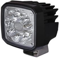 Darbinis LED žibintas, 2000lm, kvadratinis, 12/24V, skaidrus, 100x85mm Deutsch kištukas, 9 LED, Hella