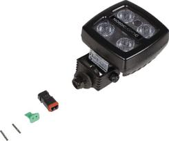 Darbo šviesos diodas LED, 17W, 1100lm, kvadratinis, 12/24V, skaidrus, tvirtinamas varžtais, 122x76x100mm, Deutsch 2-pin, platus, 4 LED, Scorpius N26 iš Nordic Lights