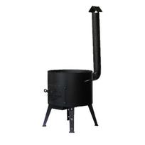 Krāsns kazanam 10 L ar skursteni metāls 2 mm DV61936 DAVR METALL