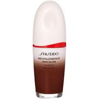 Shiseido Revitalessence Skin Glow Foundation lengvos tekstūros šviesinamojo poveikio makiažo pagrindas SPF 30 atspalvis Mahogany 30 ml