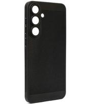 Juodas perforuotas dėklas Samsung Galaxy S25 Plus telefonui "Breezy Case"