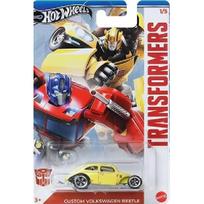 Hot Wheels Mainline Transformers Modeliukas Custom Volkswagen Beetle, yellow