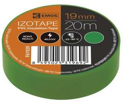 Izoliacinė juosta PVC 19mmx013mmx20m žalia F61929, EMOS