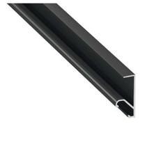 Profilis aliuminis anoduotas, Q18, juodas, 18mm baldinei prokštei, 3m, LUMINES