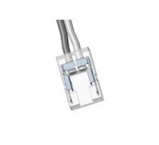 LED juostos COB jungtis, 10mm juostų, skaidrus, su 15cm laidu