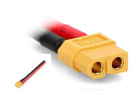 Lizdas XT60 2pin su laidais 10cm, srovė iki 65A