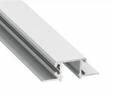 Profilis aliuminis anoduotas LED juostoms įleidžiamas, priglaistomas, siauras MONO, 2.02m LUMINES