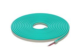 LED juosta NEON FLEX 12Vdc, 7.2W/m, karpoma 1cm, Žalia, 6x12mm, 5m ritė, IP67