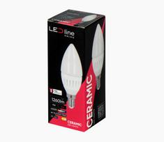 Lemputė LED E14 230V 9W 1170lm žvakės formos, neutraliai balta 4000K, pritemdoma, LED line PRIME