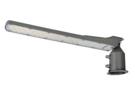 Gatvės šviestuvas su foto rėle LED 230V 100W 10 000lm, 140° x 70° 4000K, pilkas, FLAMINGO, IP65, IK08