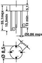 Diodų tiltelis 1.5A 1000V W10M