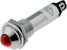 Signalinė lemputė LED 12V Ø8.2mm raudona