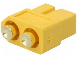 Lizdas  XT60UPB-F; 60A; 500V on PCBs; THT;