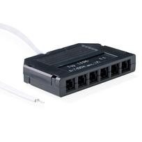 LED jungties L813 greito jungimo paskirstymo dėžutė, 6 lizdų, 30cm laidas