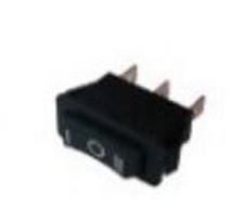 Jungiklis klavišinis, ON-OFF-ON, fiks, 3k. 15A/250Vac, 28x10.5mm, SP3T, juodas