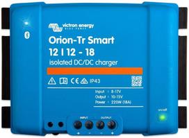 Įtampos keitiklis - įkroviklis DC/DC 12V:12V 18A 220W Orion-Tr-Smart, Bluetooth, galvaniškai izoliuotas, IP43, Victron Energy