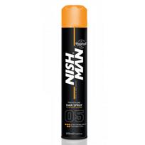 Nishman Ultra Strong Hold Hairspray 05 Labai stiprios fiksacijos plaukų lakas, 150ml