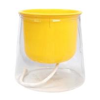 Savaime laistantis vazonas – 14.5 cm – baltas – su laistymo sistema