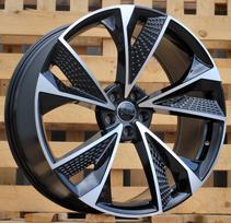 Ratlankis RACINGLINE B1566 R22x9.5 5x112 ET 30 CB 66.5 (Black Polished) (955 kg)