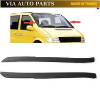 Priekinio stiklo apdailos juostelės dangtelis kairė dešinė su spaustuku Mercedes Vito W638 1996-2003 OEM 6386980079 6386980179