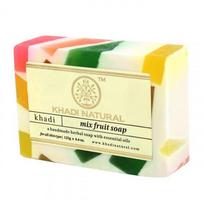 Natūralus vaisių rankų darbo muilas: drėkinti odą (125 g), Sumaišykite rankų darbo vaisių muilą, Khadi Natural 9.875