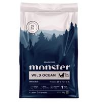 Monster Wild Ocean begrūdis sausas maistas jautriems šunims su žuvimi