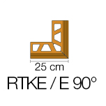 Išorinis kampas BARA-RTKE/E 90° profiliuočiui BARA-RTKE