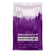 Monster Forest Game begrūdis sausas maistas šunims su elniena
