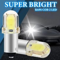 10 vnt. BA9S T4W H6W W5W LED CANBUS COB 2LED Lemputės Automobilio Salono Numerio Ženklo Apšvietimas Gabaritinis Šviesos Skaitymo Automobilio Lemputė 12v