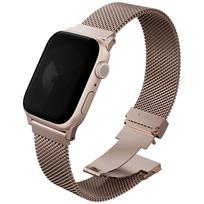 uniq Dante Pro strap for Apple Watch 49/46/45/44mm, metallic pink stainless steel