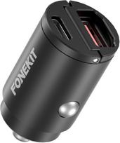 FoneKit Travel PD 30W, USB-A + USB-C car charger