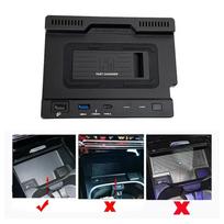 Automobilio QI belaidis įkroviklis 15W Telefono įkroviklis Įkrovimas Mercedes-Benz A B GLB AMG CLA A35L W188 W177 W246 A180 A200 B200 juoda