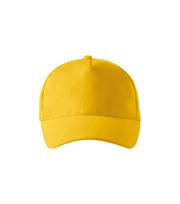 Kepurė su snapeliu MALFINI 5P 307 Unisex, Yellow 340g/m2