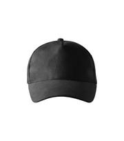 Kepurė su snapeliu MALFINI 5P 307 Unisex, Black 340g/m2