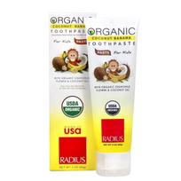 Radius ekologiška dantų pasta vaikams Organic Coconut Banana, 85 g