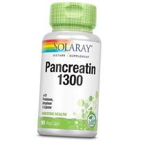 Pancreatin kapsulės, Pancreatin 1300, Solaray 90vegcaps (69411004) 90vcaps