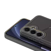 Dux Ducis Rafi II Samsung Galaxy S25 Plus su stoveliu and Wallet – dėklas telefonui juodos spalvos