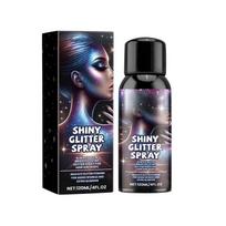 Shiny Glitter Spray Long Lasting, Glitter Powder Spray For Hair Body Skin And Clothes,Waterproof & Skin Friendly 120ml One Size black