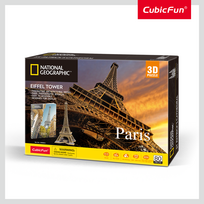 CUBIC FUN CUBICFUN 3D dėlionė „NatGeo: Eifelio bokštas“