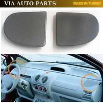 Priekinės konsolės garsiakalbio viršutinis dangtelis grotelės Renault Twingo kairė ir dešinė 2 vnt. rinkinys pilkas 7701206099 7700422526