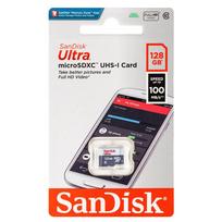 SanDisk atm. korta microSDXC 128GB Ultra 100MB/s be adap.