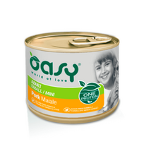 Oasy Adult Mini Pork vieno baltymo konservai su kiauliena mažų veislių šunims, 200 g