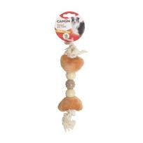 Camon žaislas medvilninė virvė su kamuoliukais šunims, 18 cm