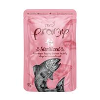 Pramy Sterilized konservai su tunu ir lašiša drebučiuose katėms, 70 g