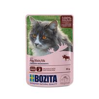 Bozita konservai su briedienos gabaliukais drebučiuose katėms, 85 g