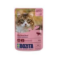 Bozita konservai su jautienos gabaliukais padaže katėms, 85 g