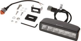 Darbo žibintas netiesioginė LED, 30W, 2880lm, stačiakampė, 12/24V, balta/oranžinė, 157x49,7x60mm Deutsch kištukas, Flood, 6LED's