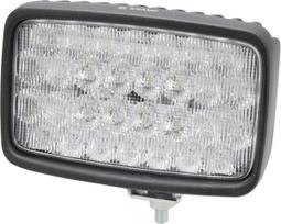 Darbinis LED žibintas, 90W, 6000lm, stačiakampis, 10-30V, baltas, potvynio, Deutsch kištukas, 30 LED, Kramp
