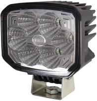 Darbinis LED žibintas, 12W, 1000lm, stačiakampis, 12/24V, skaidrus, spaustukas, 6 LED, Hella